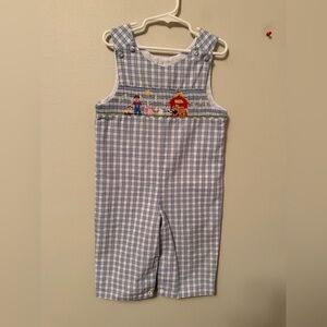 Zuccini Smocked Farm Animal Jon Jon